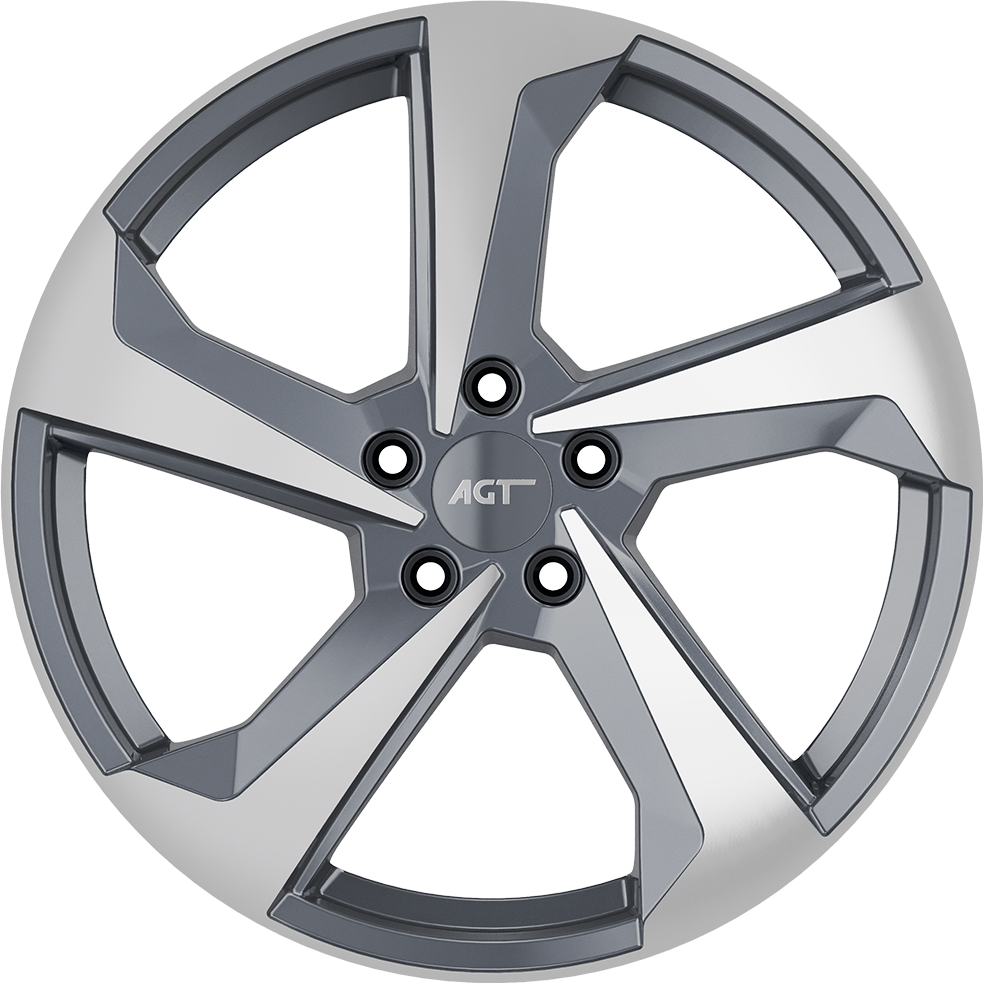 8.0X18" PCD 5X112 FD Wheels 19120 MATT GUN METAL DIAMOND ET30 66.6 mm