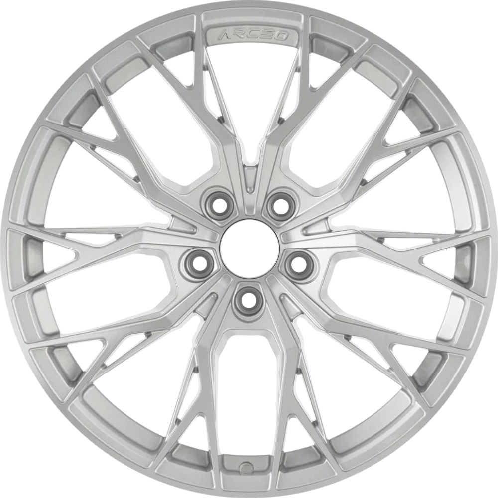 8.0X18" PCD 5X114.3 Arceo Wheels ARC-18239-04 ET35 SILVER DIAMOND ROMA 73.1 mm