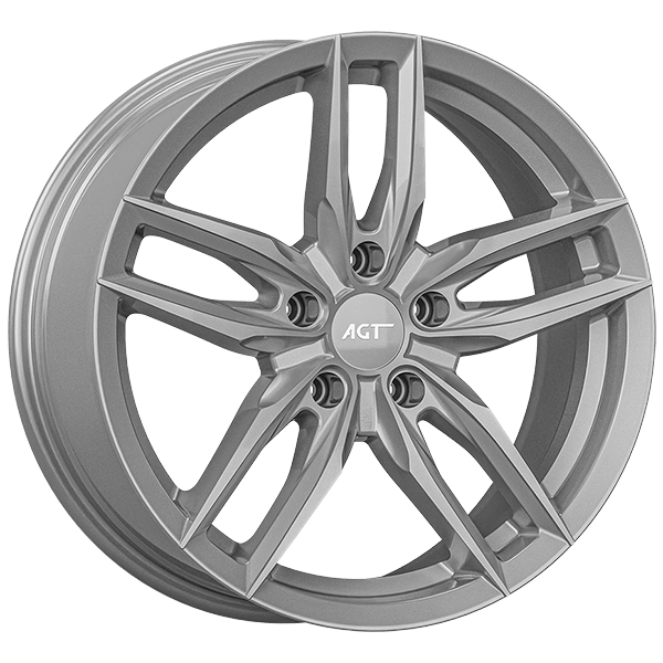 8.0X18" PCD 5X114 AGT Wheels 172  ET35 72.60 mm Full Silver