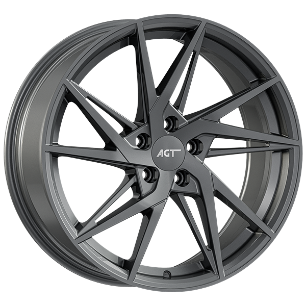 8.0X18" PCD 5X114 AGT Wheels 18259 Fer-R02 ET35 Hyper Black 72.60 mm