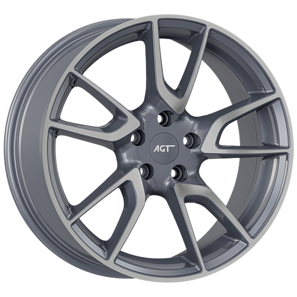 8.0X18" PCD 5X114 FD Wheels 18089 GUN METAL DIAMOND ET30 60.1 mm