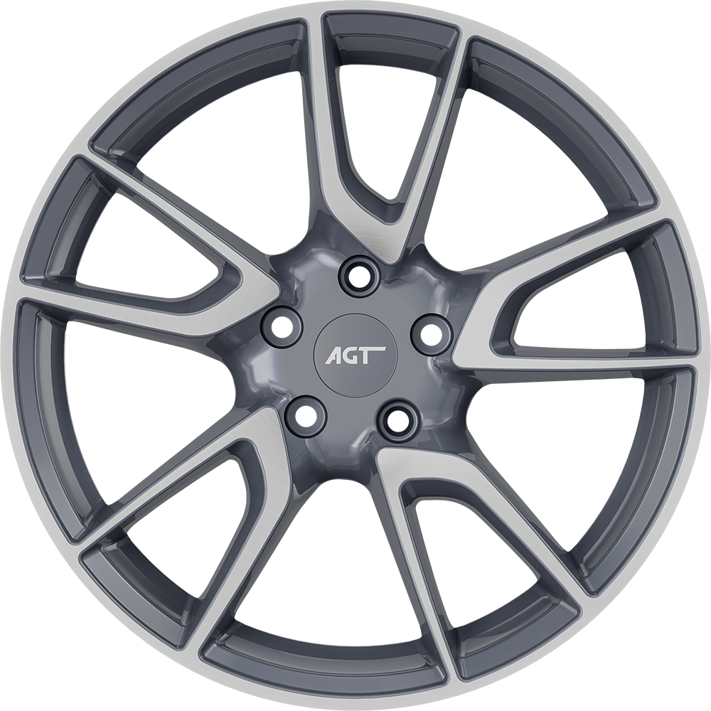 8.0X18" PCD 5X114 FD Wheels 18089 GUN METAL DIAMOND ET30 60.1 mm