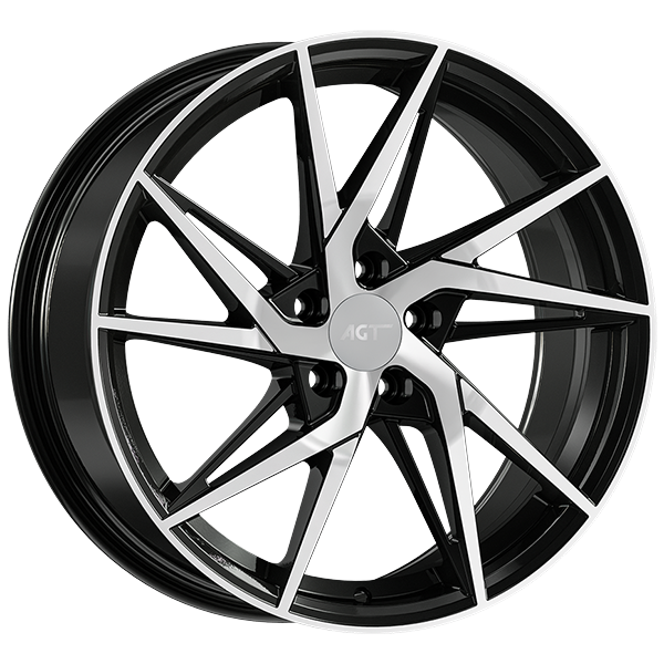 8.0X18" PCD 5x115 AGT Wheels 18259 ET35 70.20 mm Black Diamond