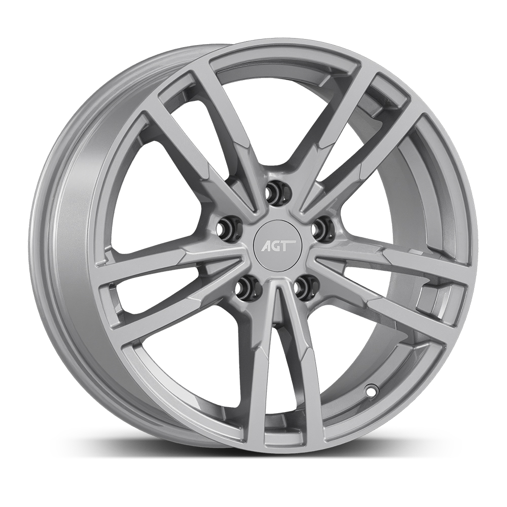 8.0X18" PCD 5X120 AGT Wheels 18097-1 ET35 Full Silver 72.60 mm
