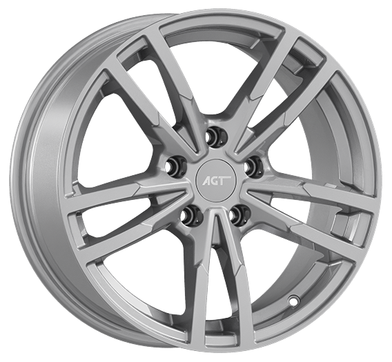8.0X18" PCD 5X120 AGT Wheels 18097-1 ET35 Full Silver 72.60 mm