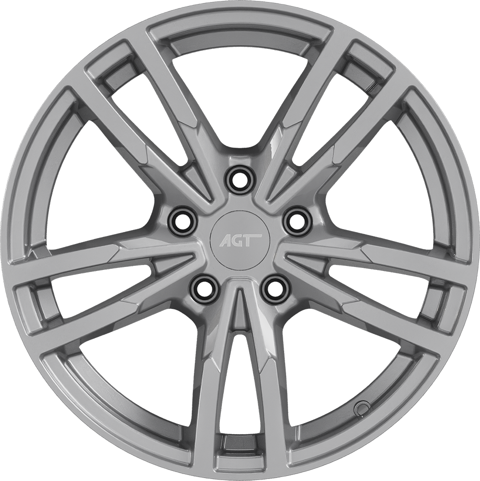 8.0X18" PCD 5X120 AGT Wheels 18097-1 ET35 Full Silver 72.60 mm