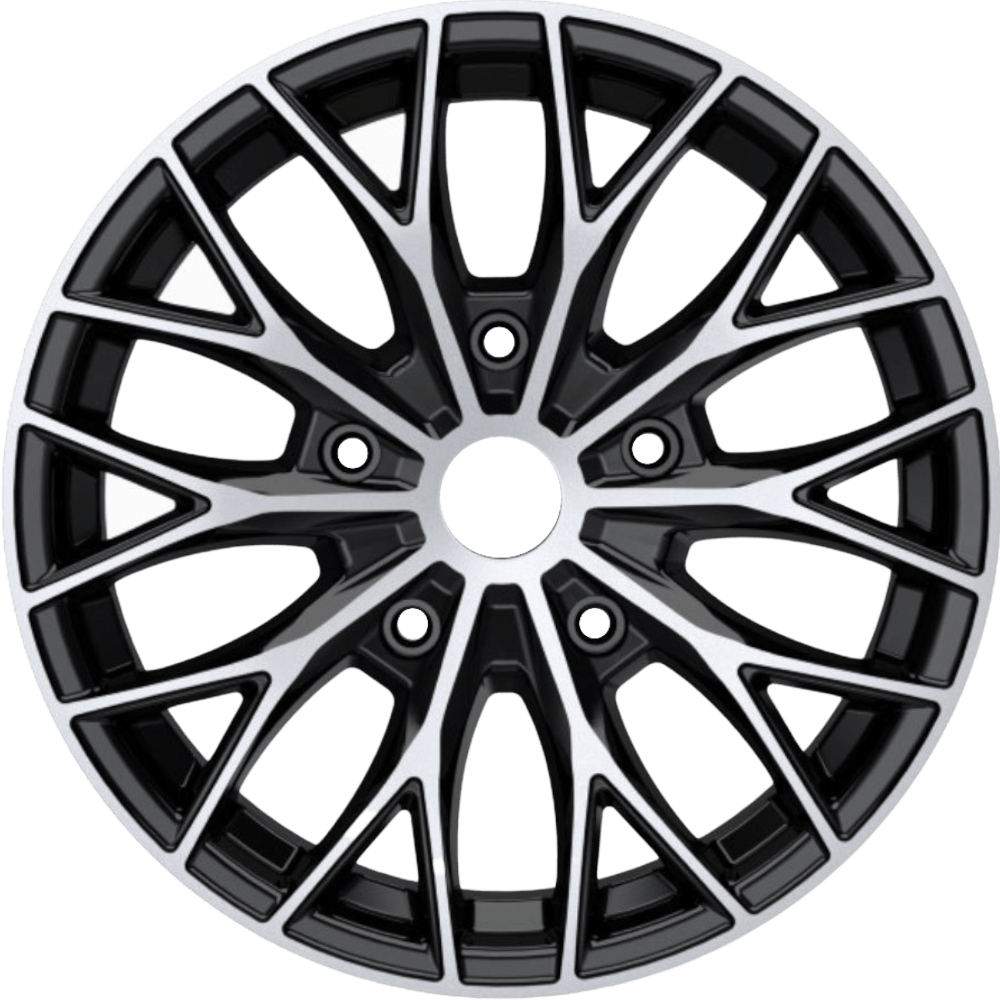 8.0X18" PCD 5X120 AGT Wheels 18101  ET42 72.60 mm Black Diamond