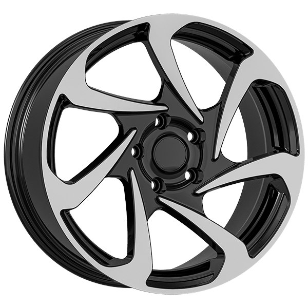 8.0X18" PCD 5X120 AGT Wheels 18286 ET45 65.10 mm Gloss Black Diamond