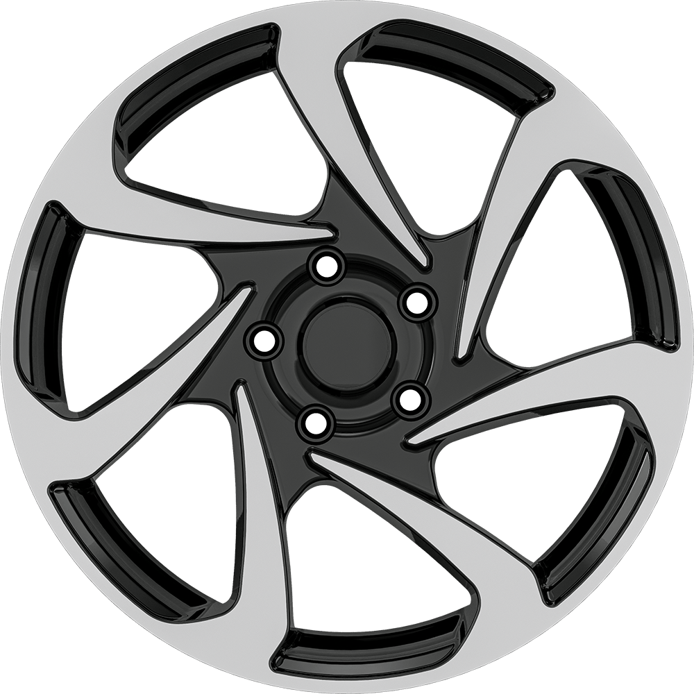 8.0X18" PCD 5X120 AGT Wheels 18286 ET45 65.10 mm Gloss Black Diamond