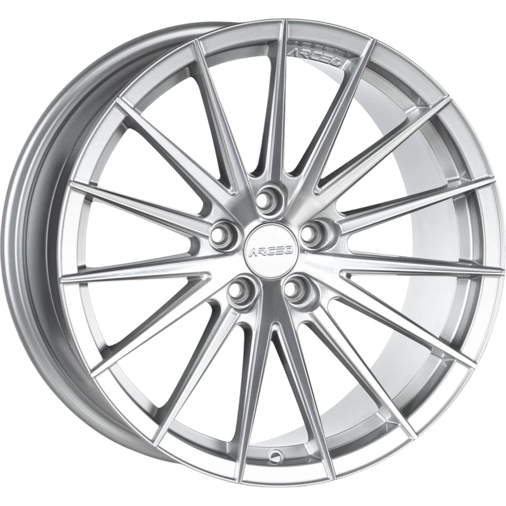 8.0X18" PCD 5X120 Arceo Wheels ARC-S1013-14 ET35 Silver Diamond Lisbon 72.6 mm