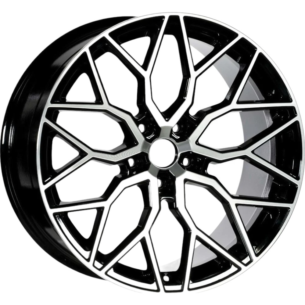 8.0X18" PCD 5X120 EMR Wheels EMR-A368-02 ET35 72.6 mm BLACK DIAMOND