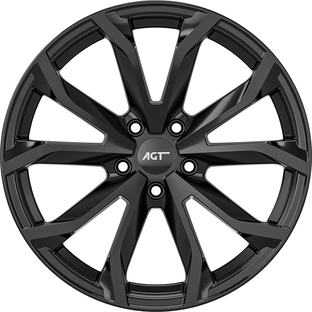 8.0X18" PCD 5X160 AGT Wheels 834-1  ET50 65.10 mm Gloss Black