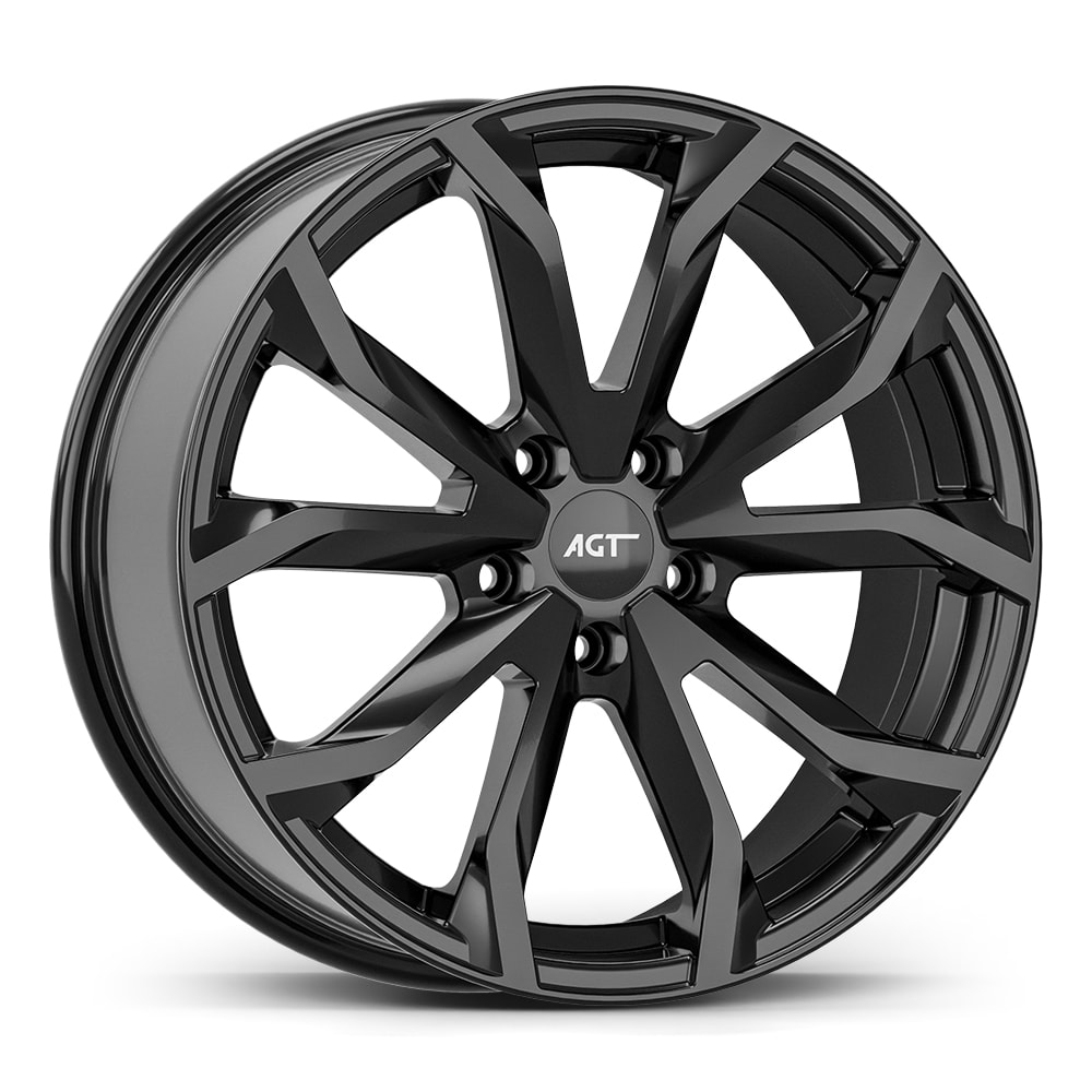 8.0X18" PCD 5X160 AGT Wheels 834-1  ET50 65.10 mm Gloss Black
