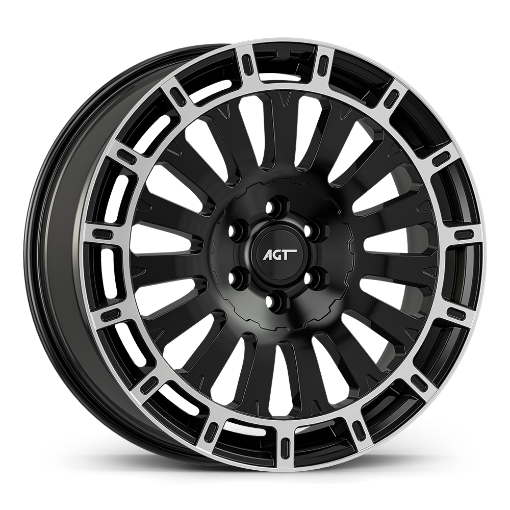 8.0X18" PCD 6X120 AGT Wheels 18169 74.60 mm Matt Black Diamond