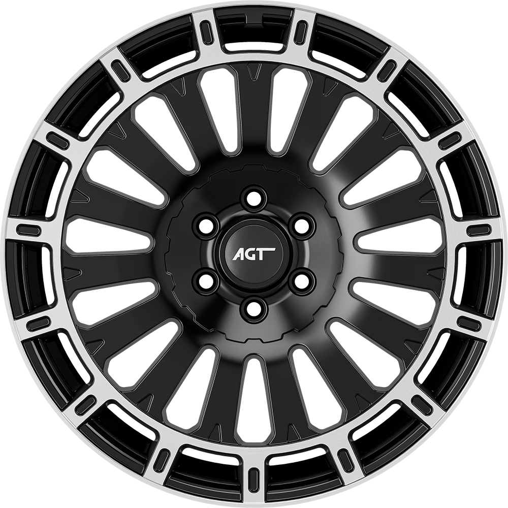 8.0X18" PCD 6X120 AGT Wheels 18169 74.60 mm Matt Black Diamond