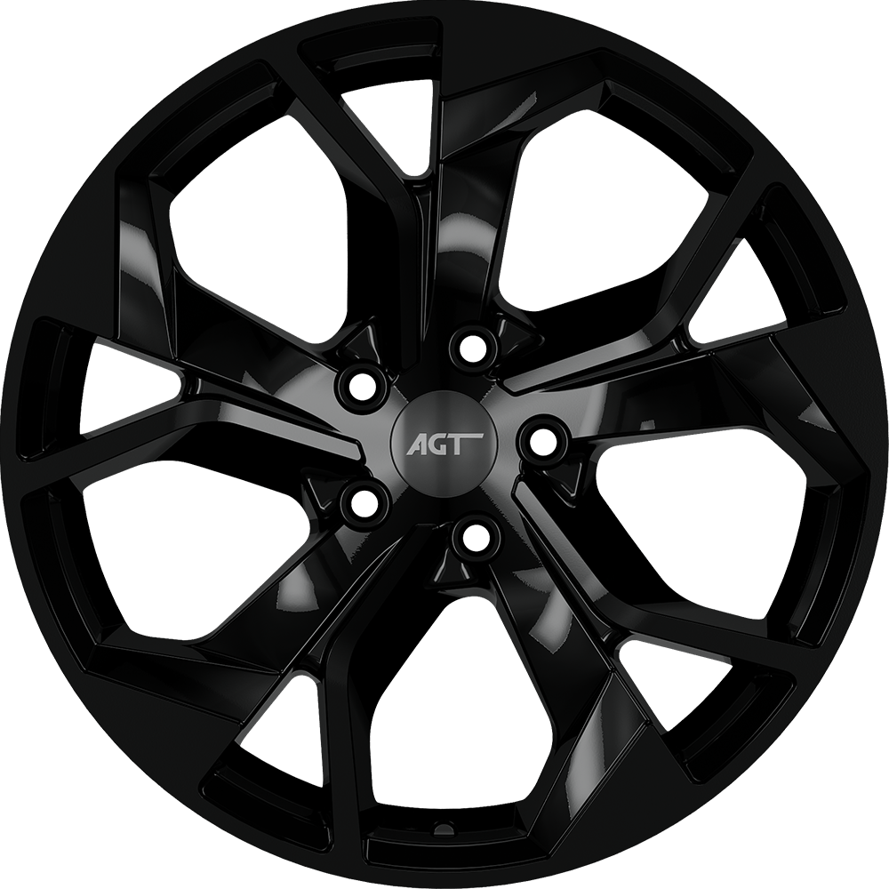 8.0X18" PCD 5X112 AGT Wheels 18252 RS-01 ET35 Black 66.5 mm