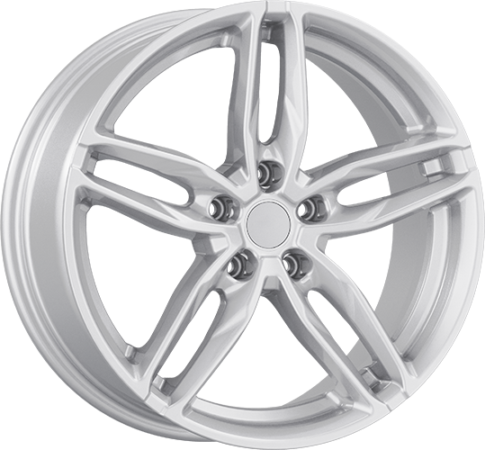 8.0X18" PCD5X112 AGT Wheels 807 ET72.6 White Silver 72.6 mm