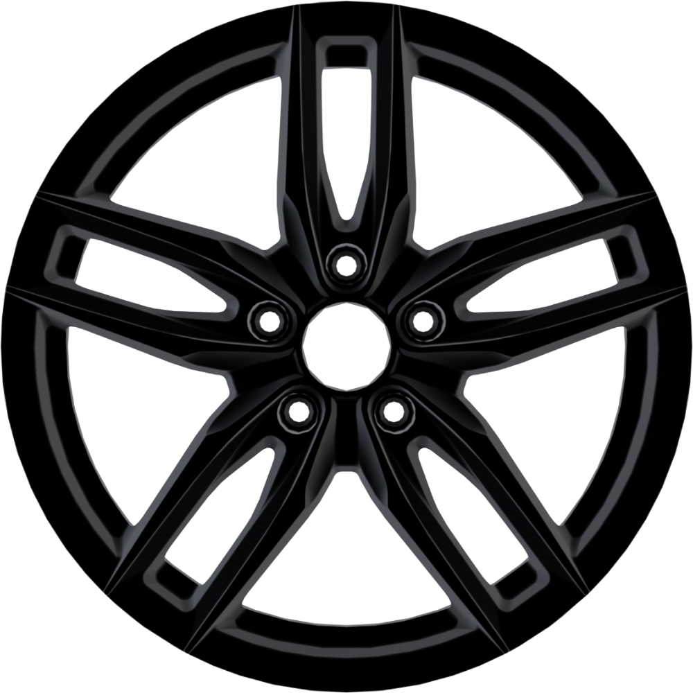 8.0X18" PCD5X120 AGT Wheels 18172-1 ET72.6 Gloss Black 72.6 mm