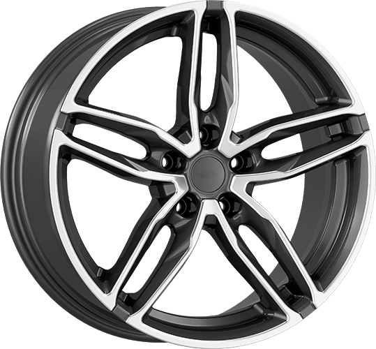 8.0X18" PCD 5X120 Oxigin 807 ET72.6 Titan Diamond 72.6 mm