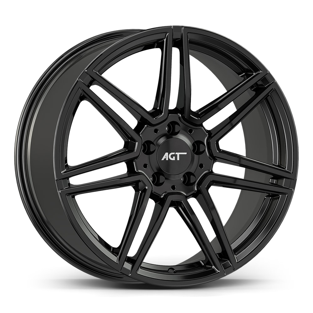 8.0X19" PCD 5X112 AGT Wheels 19266-1 ET42 66.60 mm Gloss Black