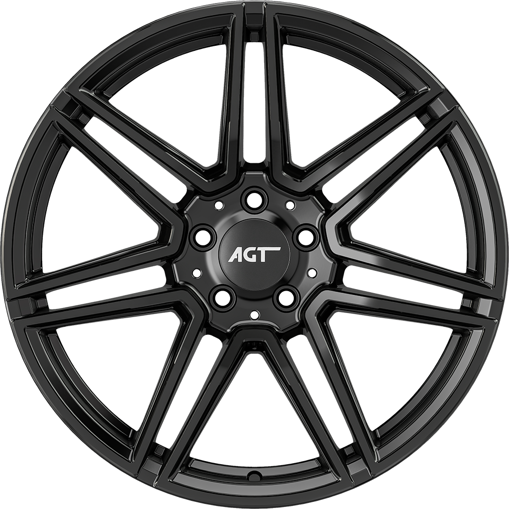 8.0X19" PCD 5X112 AGT Wheels 19266-1 ET42 66.60 mm Gloss Black