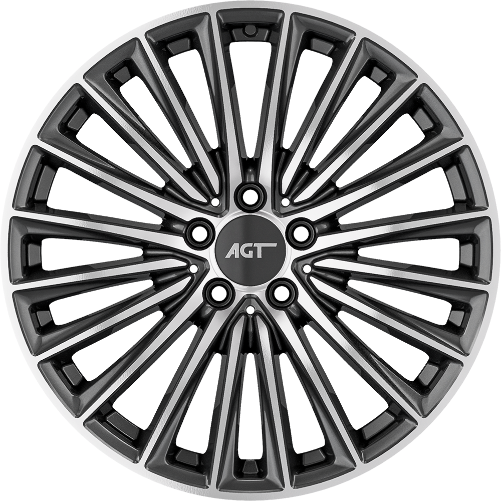8.0X19" PCD 5X112 Agt Wheels 19269-1-1266 ET43 66.60 mm Titan Diamond