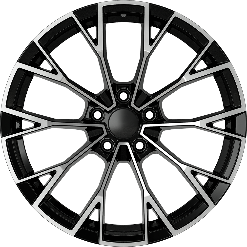 8.0X19" PCD 5X112 AGT Wheels 19283 ET50 57.10 mm Gloss Black Diamond