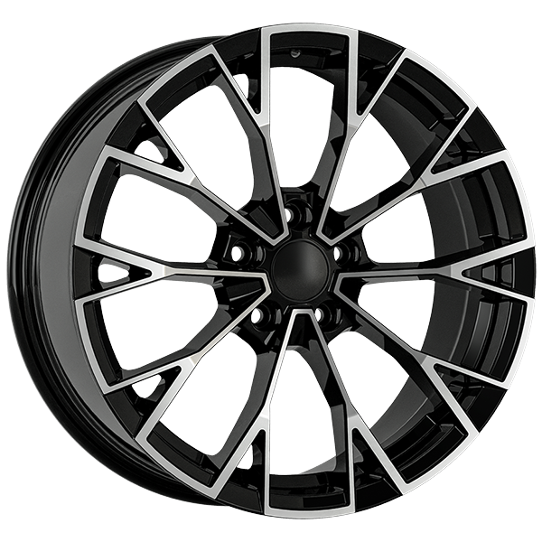 8.0X19" PCD 5X112 AGT Wheels 19283 ET50 57.10 mm Gloss Black Diamond
