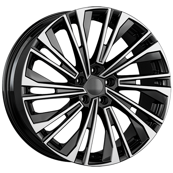 8.0X19" PCD 5X112 AGT Wheels 19284 ET50 57.10 mm Gloss Black Diamond