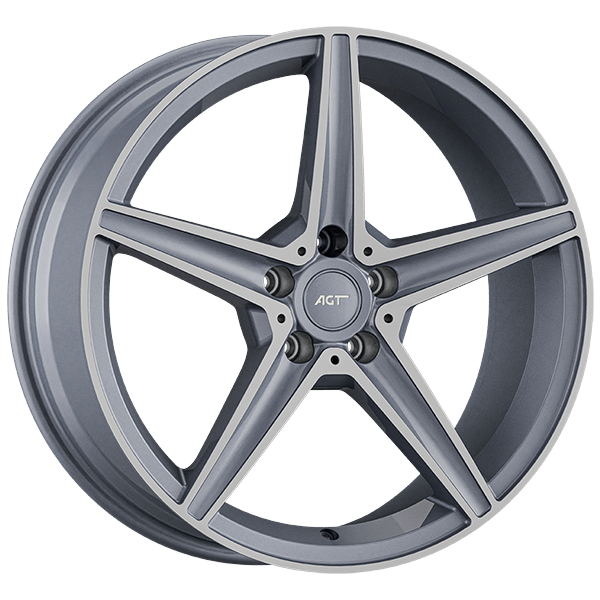 8.0X19" PCD 5X112 AGT Wheels 19297-1 66.60 mm Gun Metal Diamond