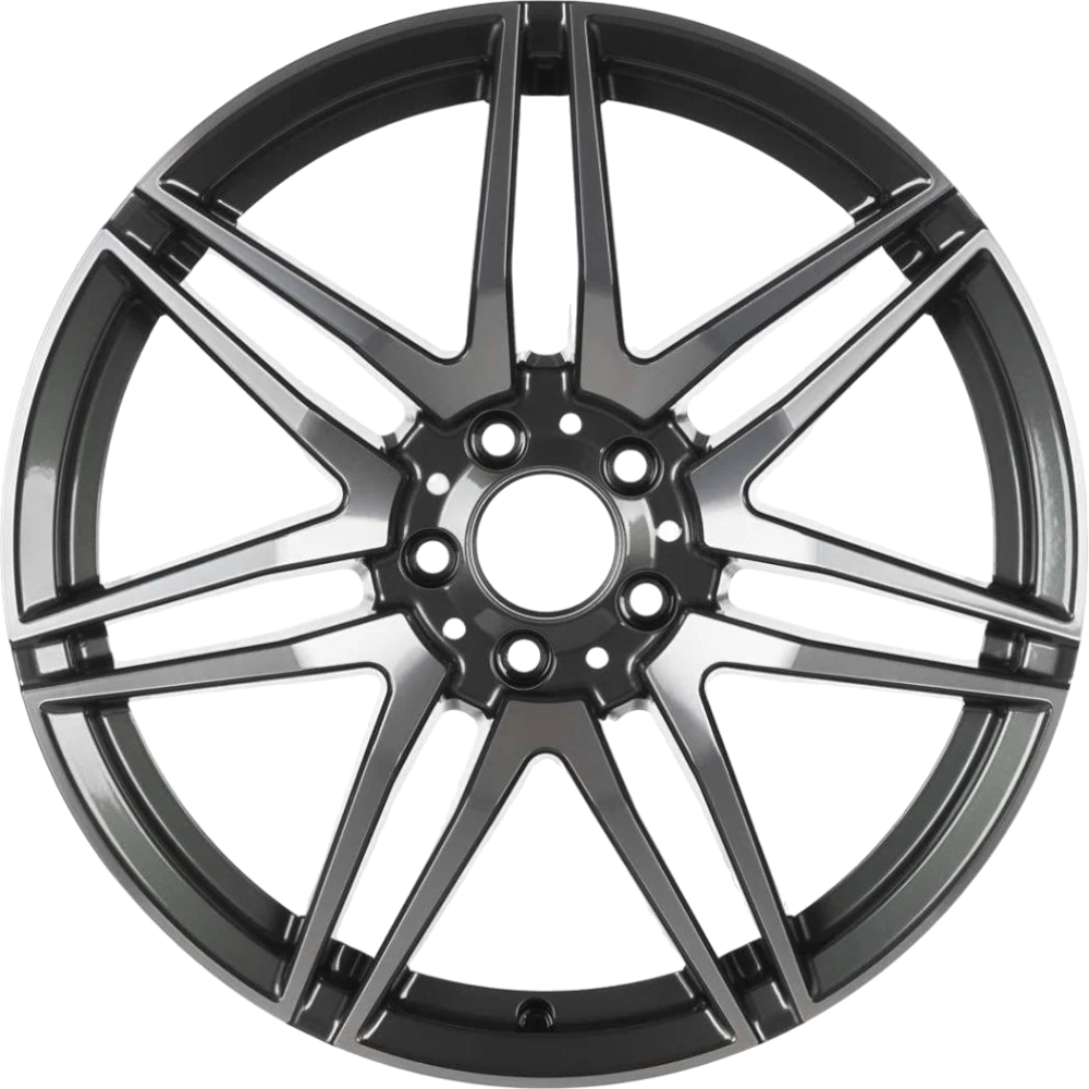 8.0X19" PCD 5X112 EMR Wheels EMR-A360-06 ET45 66.6 mm GUN METAL DIAMOND