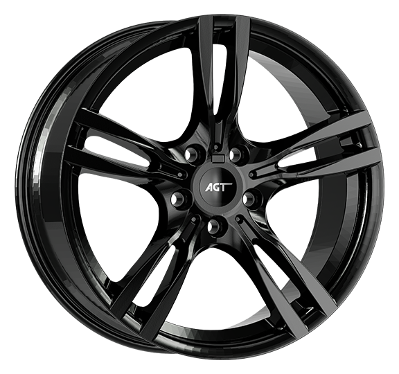 8.0X19" PCD 5X120 AGT Wheels 19187 ET35 72.60 mm Gloss Black