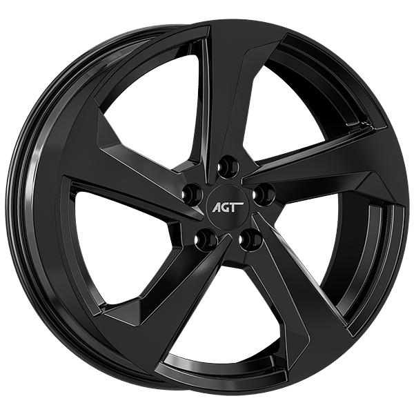 8.0X19" PCD5X112 AGT Wheels 19120 ET66.6 Gloss Black 66.6 mm