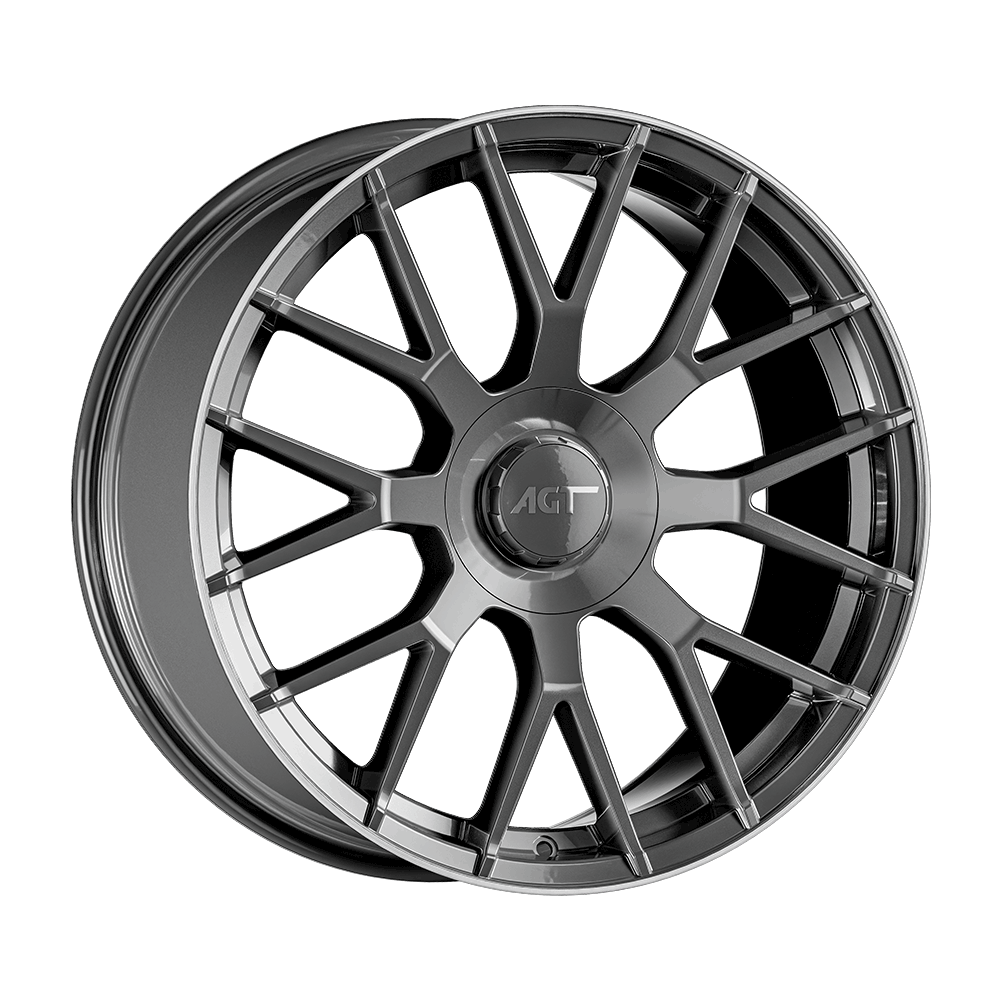 8.0X19" PCD5X112 AGT Wheels 19162-1 ET66.7 Titan Lip Diamond 66.7 mm