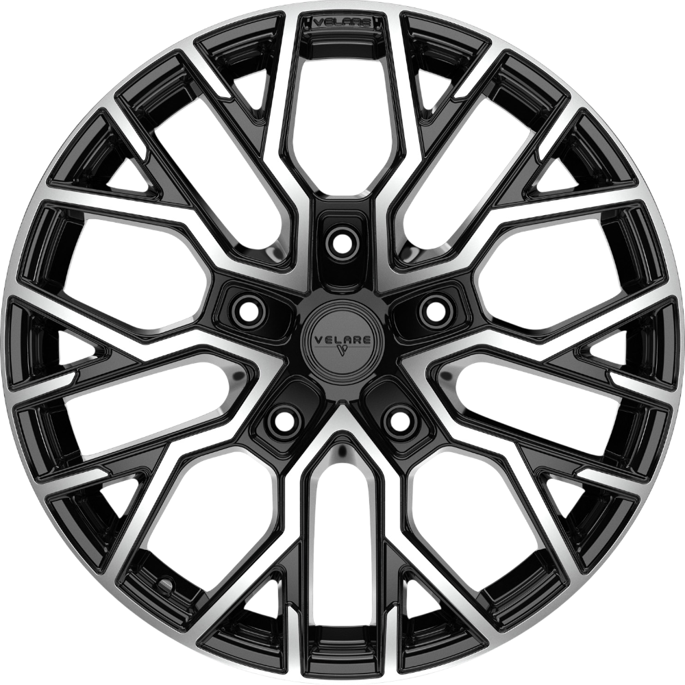 8.0X20" PCD 5X120 Velare 20118 ET45 65.10 mm Santorini Black Diamond