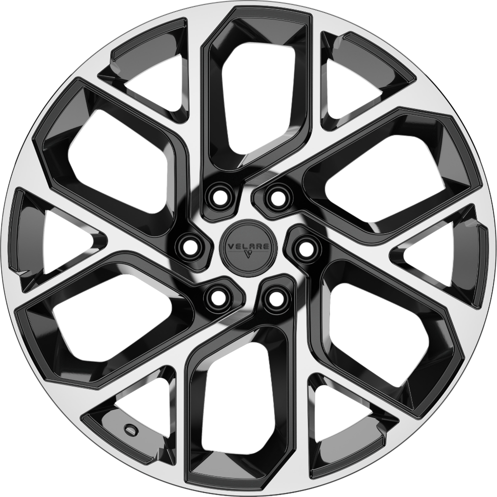 8.0X20" PCD 6x120 Velare 20245 ET45 74.58 mm Santoroni Black Diamond