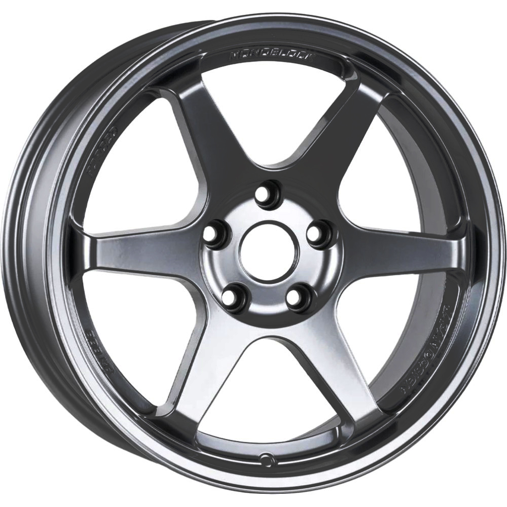 8.5X18" PCD 5X108 EMR Wheels EMR-DY1378-23 ET35 Hyper Black 73.1 mm