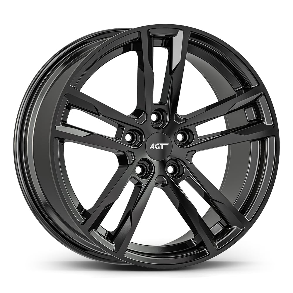 8.5X18" PCD 5X112 AGT Wheels 18094  ET42 72.60 mm Gloss Black