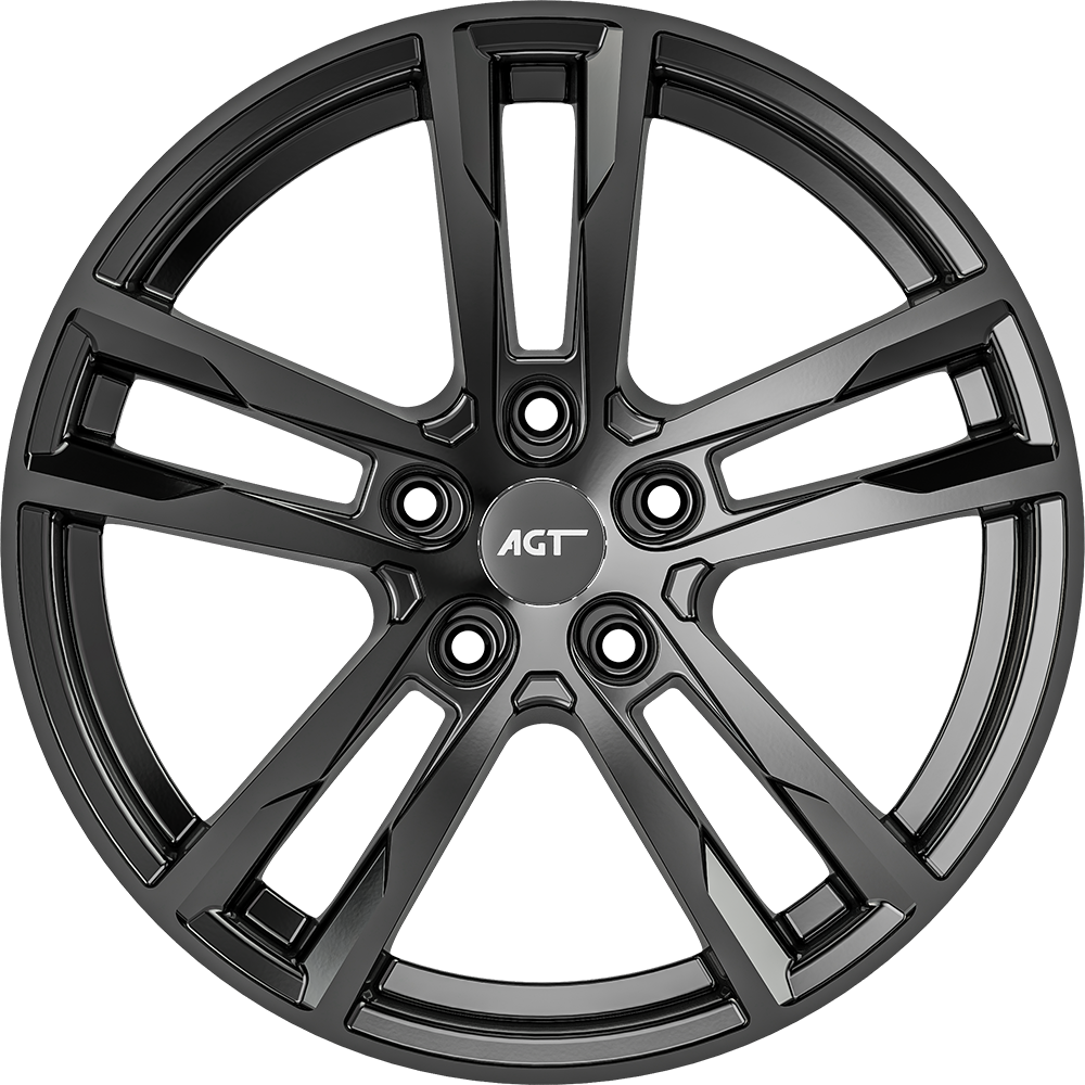 8.5X18" PCD 5X112 AGT Wheels 18094  ET42 72.60 mm Gloss Black