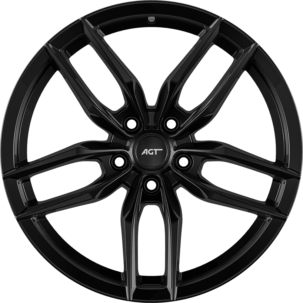 8.5X18" PCD 5X112 AGT Wheels 18126-2 ET37 73.10 mm Gloss Black