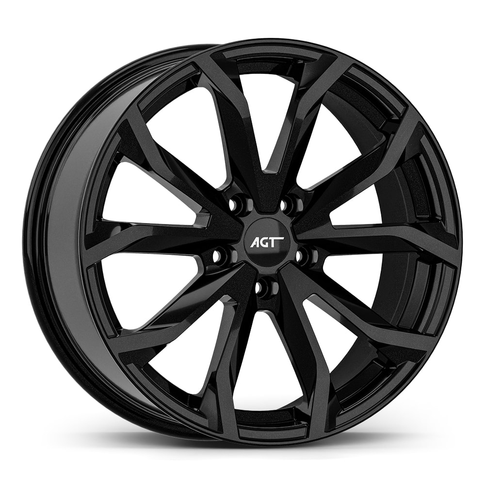 8.5X18" PCD 5X160 AGT Wheels 834-1  ET50 65.10 mm Santorini Black