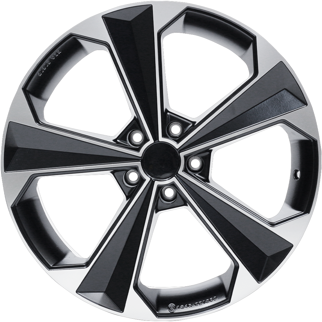 8.5X19" PCD 5X108 AGT Wheels 19062 Bavyera ET38 Black Diamond 72.60 mm