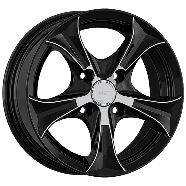 8.5X19" PCD 5X112 AGT Wheels 02050 66.60 mm Black Diamond