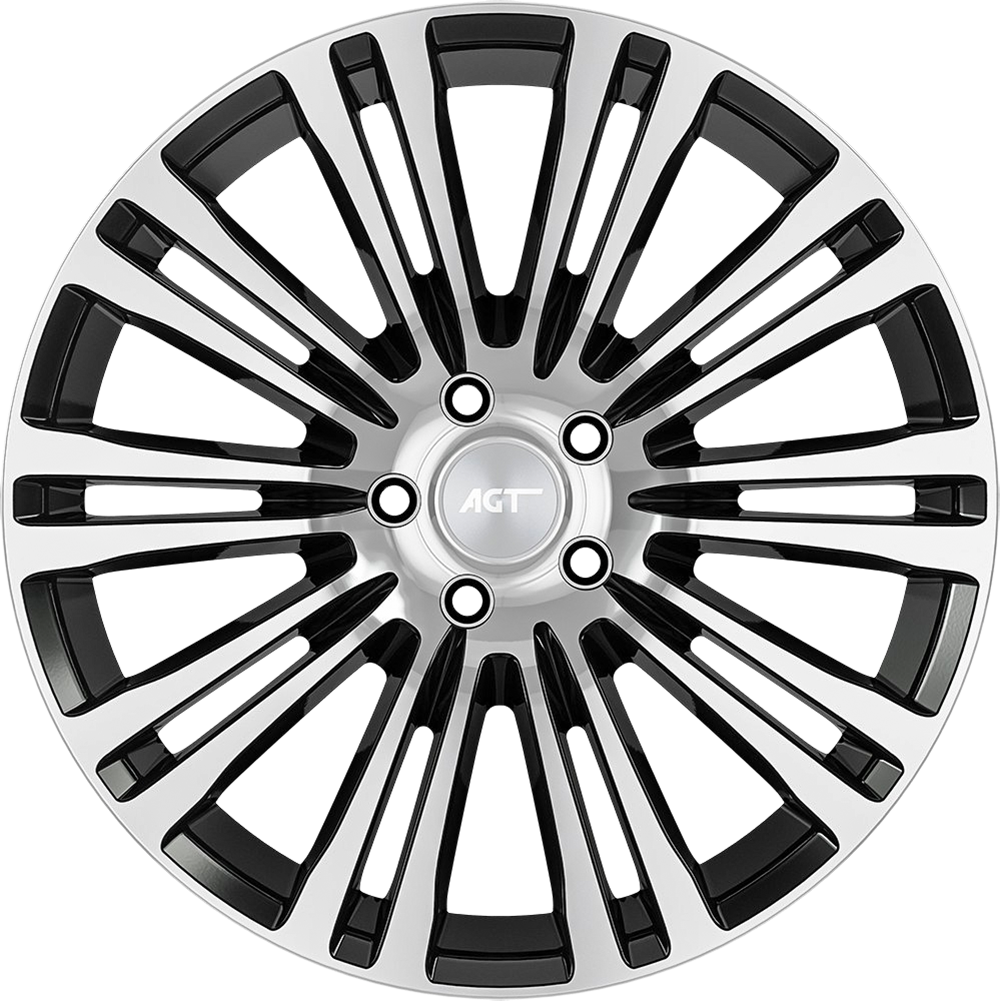 8.5X19" PCD 5X112 AGT Wheels 19073 ET35 66.60 mm Gloss Black