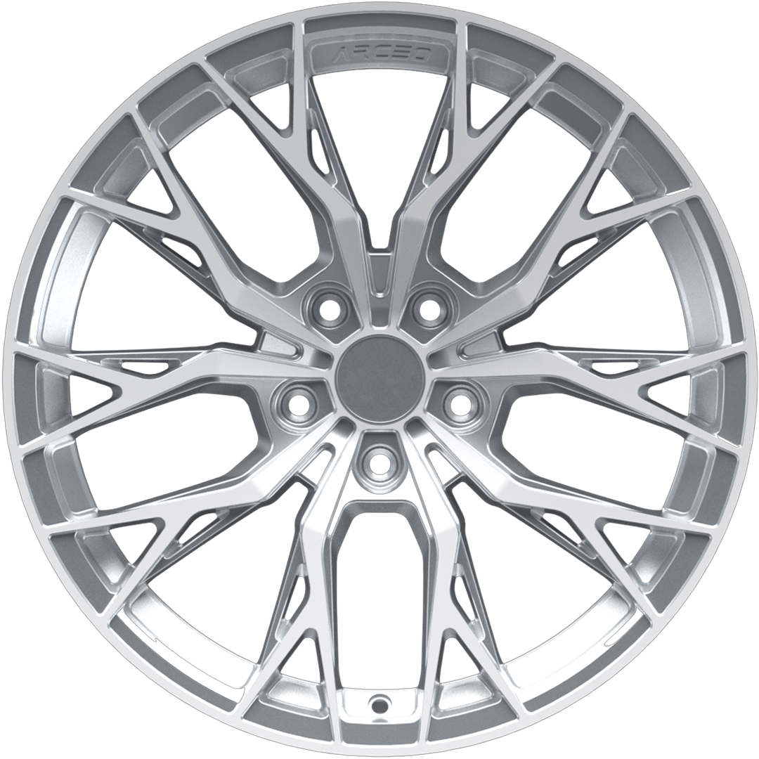 8.5X19" PCD 5X112 AGT Wheels 19239-1 ET45 73.1 mm Silver Diamond
