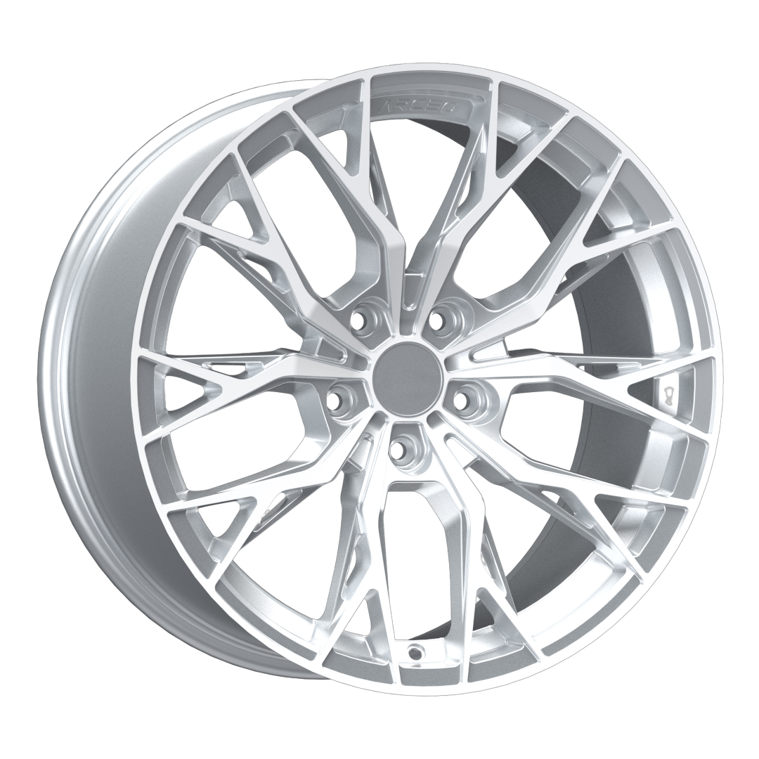 8.5X19" PCD 5X112 AGT Wheels 19239-1 ET45 73.1 mm Silver Diamond