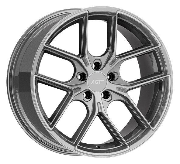 8.5X19" PCD 5X112 AGT Wheels 19258-1 FER-R01 ET30 72.6 mm Titan Diamond