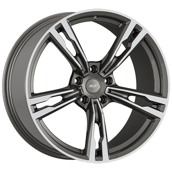 8.5X19" PCD 5X112 AGT Wheels 19265-1 66.60 mm Matt Titan Diamond