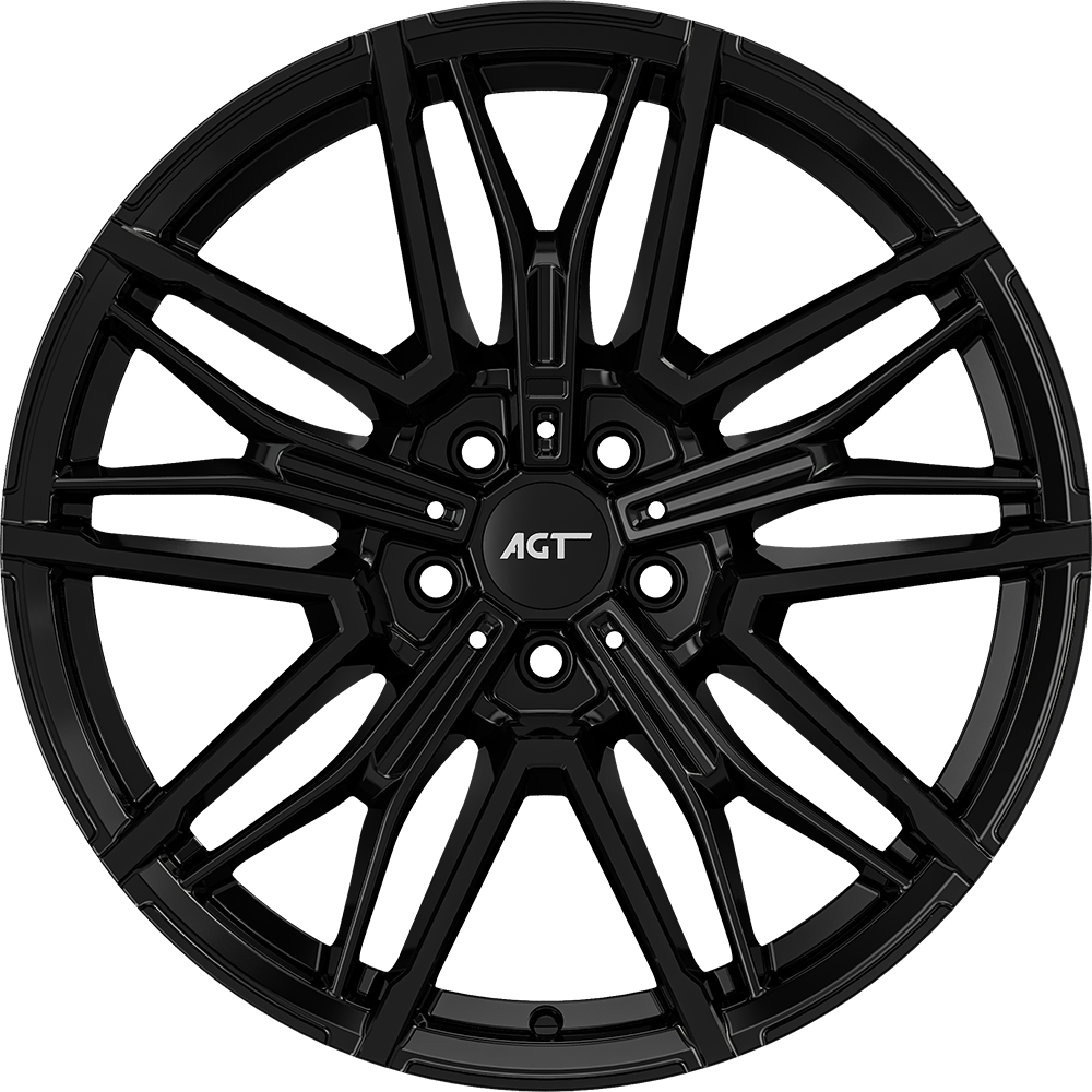 8.5X19" PCD 5X112 AGT Wheels 19272-1 ET33 66.60 mm Gloss Black