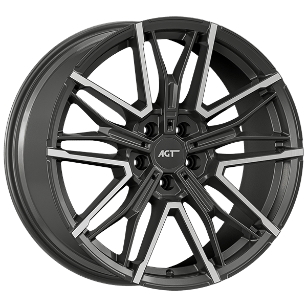 8.5X19" PCD 5X112 AGT Wheels 19272-1 ET38 72.60 mm Titan Diamond